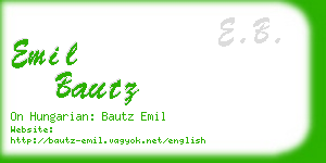 emil bautz business card